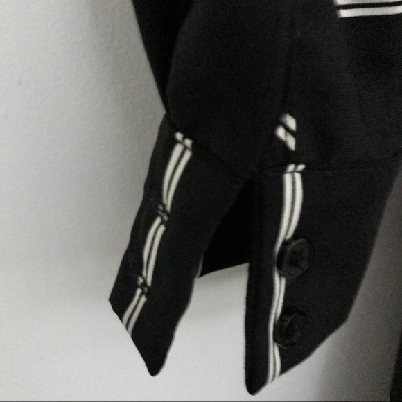 Bar III black & white striped long sleeve dress - Picture 4 of 6